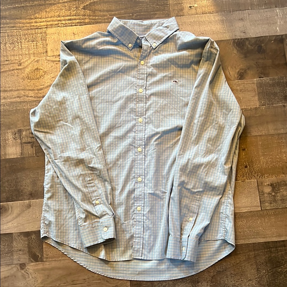 Vineyard vines, Men's Blue Checkered‎ Shirt